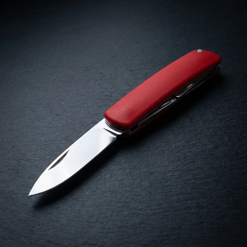 Swiza D03 — Swiss Pocket Knife 11-Function Red Soft-Touch Handle - 1