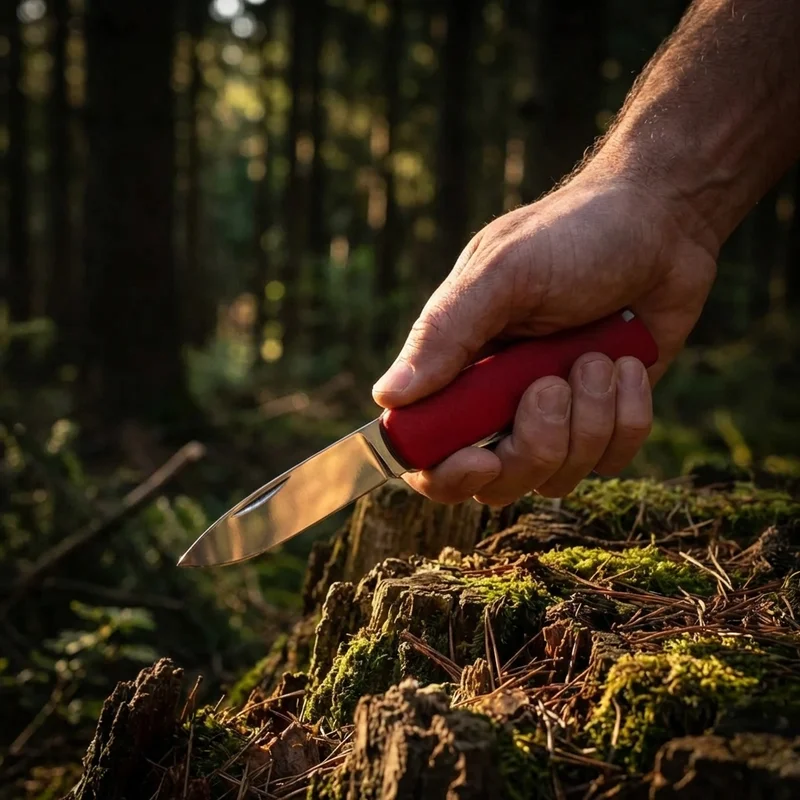 Swiza D03 — Swiss Pocket Knife 11-Function Red Soft-Touch Handle - 5