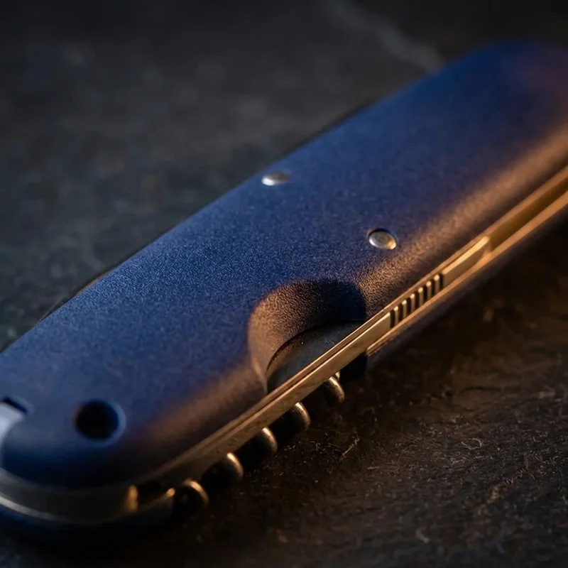 Swiza D06 — Swiss Pocket Knife 12-Function Blue Soft-Touch Handle - 3