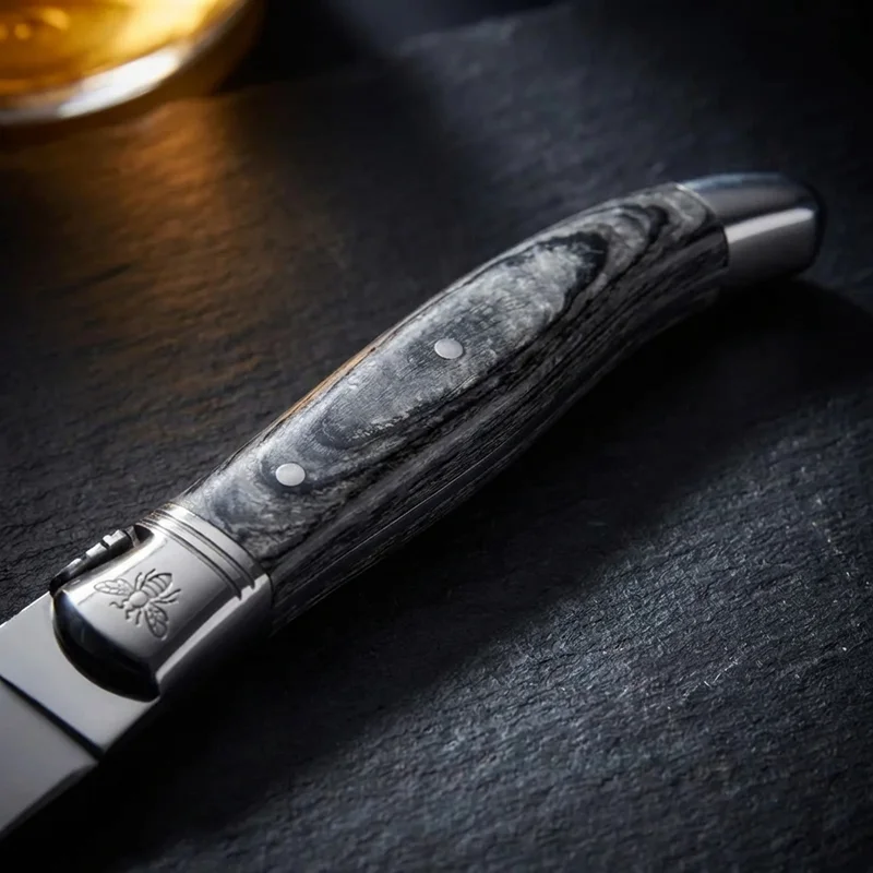 Jean Dubost — Laguiole Table Knife Stainless Steel Mineral Handle - 3