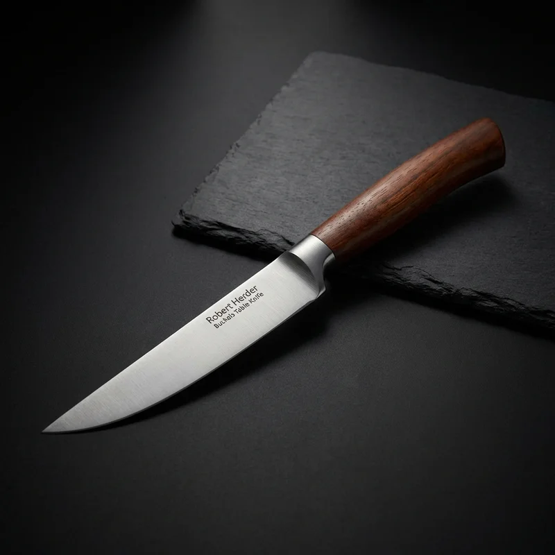Robert Herder — Buckels Table Knife Carbon Steel Cherry Wood Handle - 1