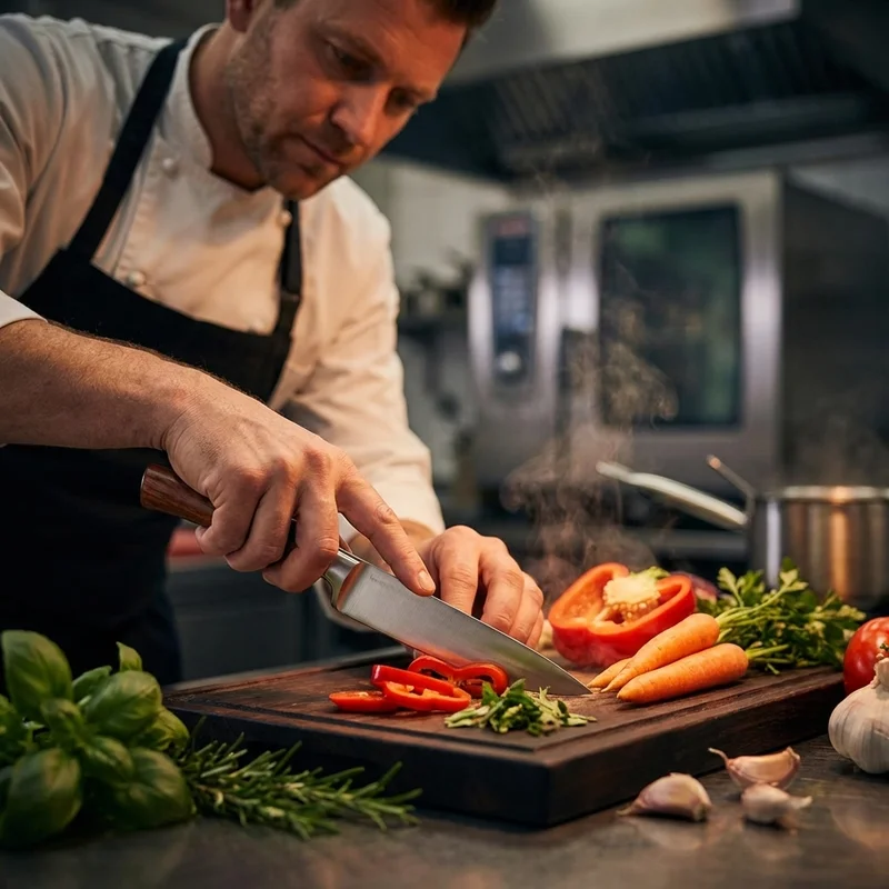 Robert Herder — Buckels Table Knife Carbon Steel Cherry Wood Handle - 5