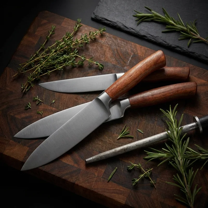 Robert Herder — Buckels Table Knife Carbon Steel Cherry Wood Handle - 6