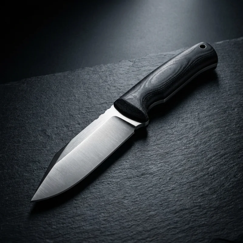 TOPS — Viking Tactics Seax 1095 Carbon Steel Black Micarta Handle - 1