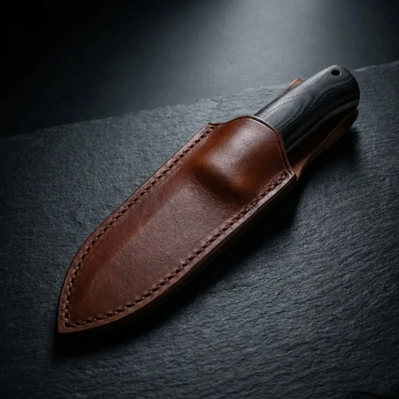 TOPS — Viking Tactics Seax 1095 Carbon Steel Black Micarta Handle - 4